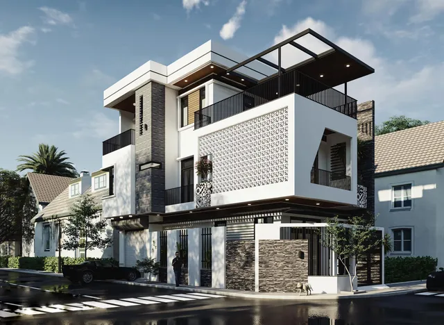 Mẫu nhà 30 Gia Khánh đã thi công – góc nhìn 1