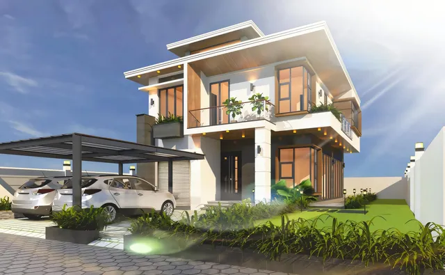 Mẫu nhà 18 Gia Khánh đã thi công – góc nhìn 1
