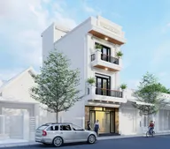 Phối cảnh mẫu 28: nhà phố 4 tầng hiện đại