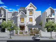 Phối cảnh mẫu 46: biệt thự 3 tầng tân cổ điển