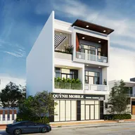 Phối cảnh mẫu 42: nhà phố 3 tầng kết hợp kinh doanh