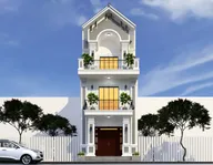 Phối cảnh mẫu 23: nhà phố 4 tầng tân cổ điển