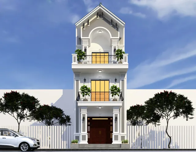 Mẫu nhà 23 Gia Khánh đã thi công – góc nhìn 1