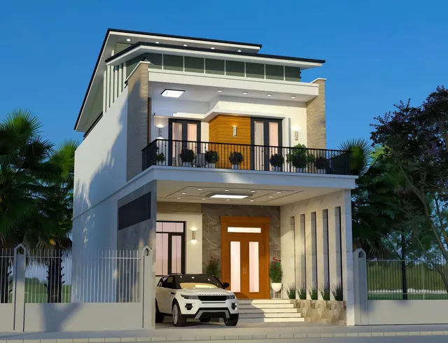 Mẫu nhà 12 Gia Khánh đã thi công – góc nhìn 1