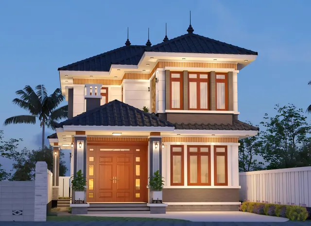 Mẫu nhà 01 Gia Khánh đã thi công – góc nhìn 1