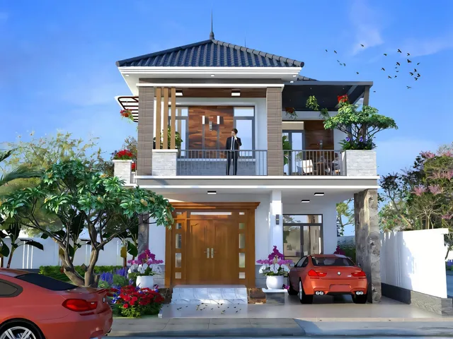 Mẫu nhà 13 Gia Khánh đã thi công – góc nhìn 1