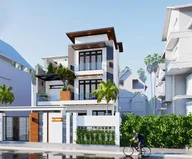 Phối cảnh mẫu 33: nhà phố 3 tầng hiện đại