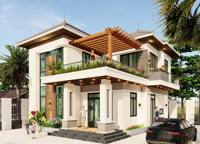 Mẫu nhà 39 Gia Khánh đã thi công – góc nhìn 1
