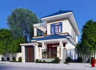 Phối cảnh mẫu 11: nhà 2 tầng mái thái