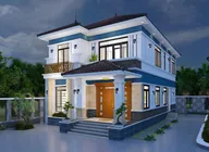 Phối cảnh mẫu 10: biệt thự 2 tầng mái thái