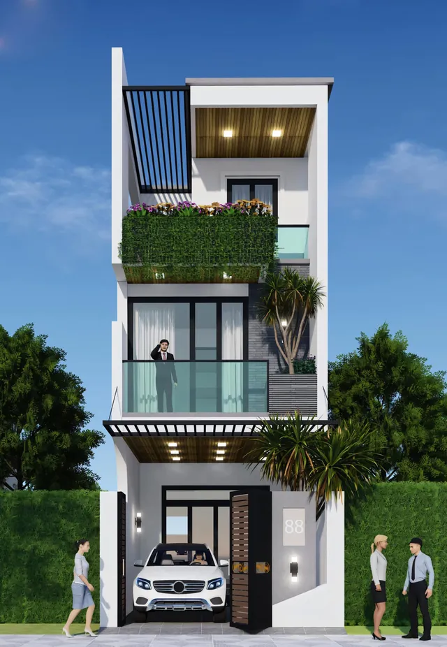 Mẫu nhà 32 Gia Khánh đã thi công – góc nhìn 1