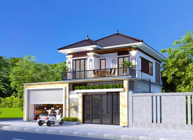 Mẫu nhà 15 Gia Khánh đã thi công – góc nhìn 2