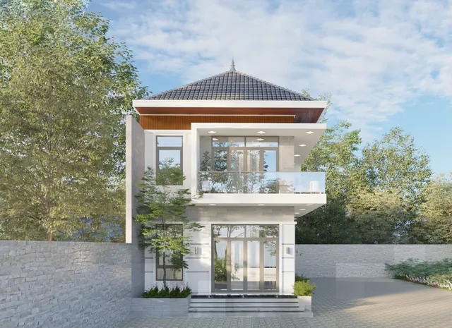 Mẫu nhà 38 Gia Khánh đã thi công – góc nhìn 2