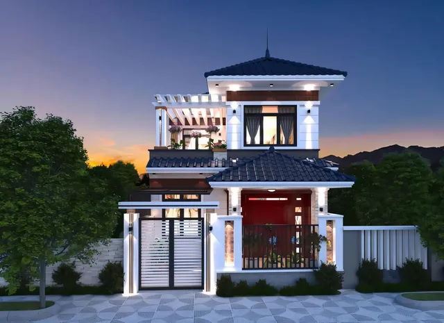 Mẫu nhà 11 Gia Khánh đã thi công – góc nhìn 2