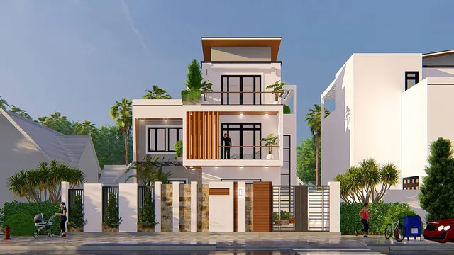 Mẫu nhà 34 Gia Khánh đã thi công – góc nhìn 2