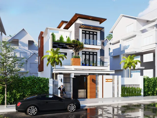 Mẫu nhà 33 Gia Khánh đã thi công – góc nhìn 2