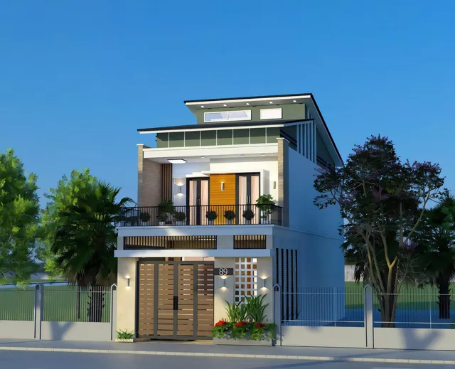 Mẫu nhà 12 Gia Khánh đã thi công – góc nhìn 2