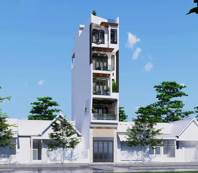 Mẫu nhà 26 Gia Khánh đã thi công – góc nhìn 2
