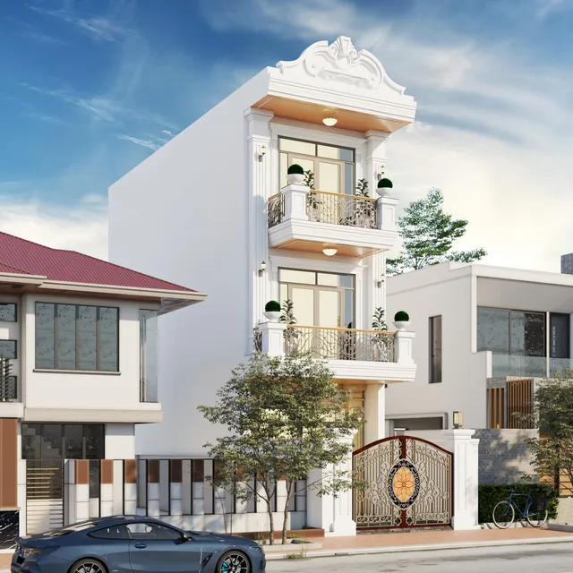 Mẫu nhà 45 Gia Khánh đã thi công – góc nhìn 2