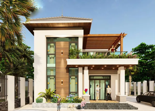 Mẫu nhà 39 Gia Khánh đã thi công – góc nhìn 2