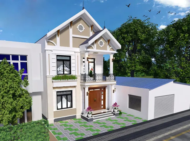 Mẫu nhà 08 Gia Khánh đã thi công – góc nhìn 2