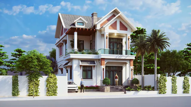 Mẫu nhà 47 Gia Khánh đã thi công – góc nhìn 3