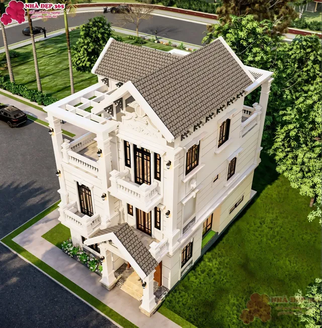 Mẫu nhà 25 Gia Khánh đã thi công – góc nhìn 3