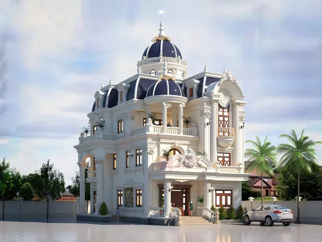 Mẫu nhà 36 Gia Khánh đã thi công – góc nhìn 3