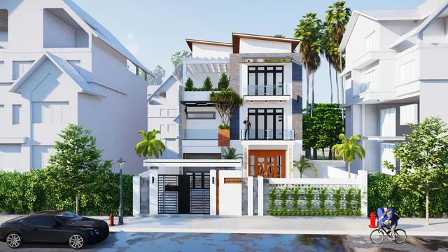 Mẫu nhà 33 Gia Khánh đã thi công – góc nhìn 3