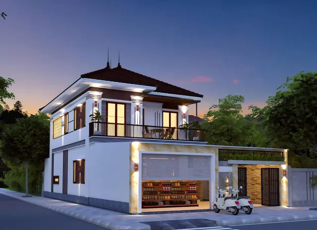 Mẫu nhà 15 Gia Khánh đã thi công – góc nhìn 3