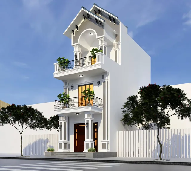 Mẫu nhà 23 Gia Khánh đã thi công – góc nhìn 3