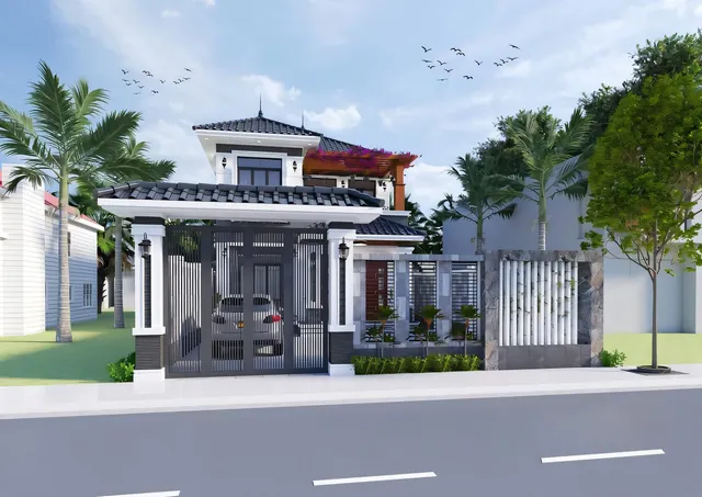 Mẫu nhà 06 Gia Khánh đã thi công – góc nhìn 3
