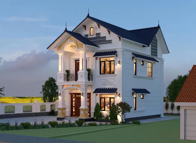 Mẫu nhà 14 Gia Khánh đã thi công – góc nhìn 3
