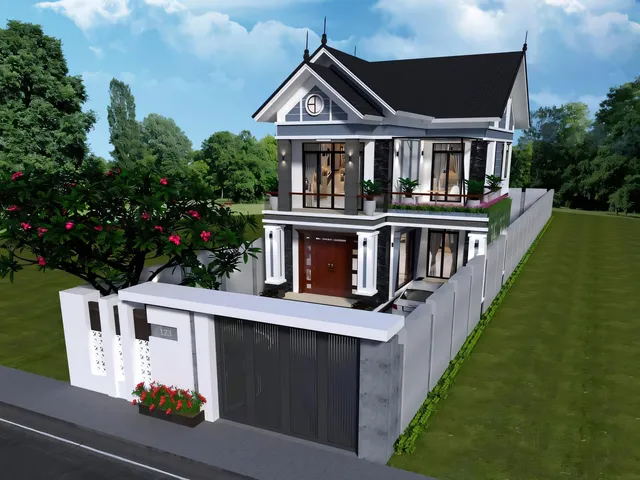 Mẫu nhà 05 Gia Khánh đã thi công – góc nhìn 3